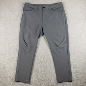Public Rec Pants Mens 40x32 (40x29) Gray Casual Flat Front Stretch Performance